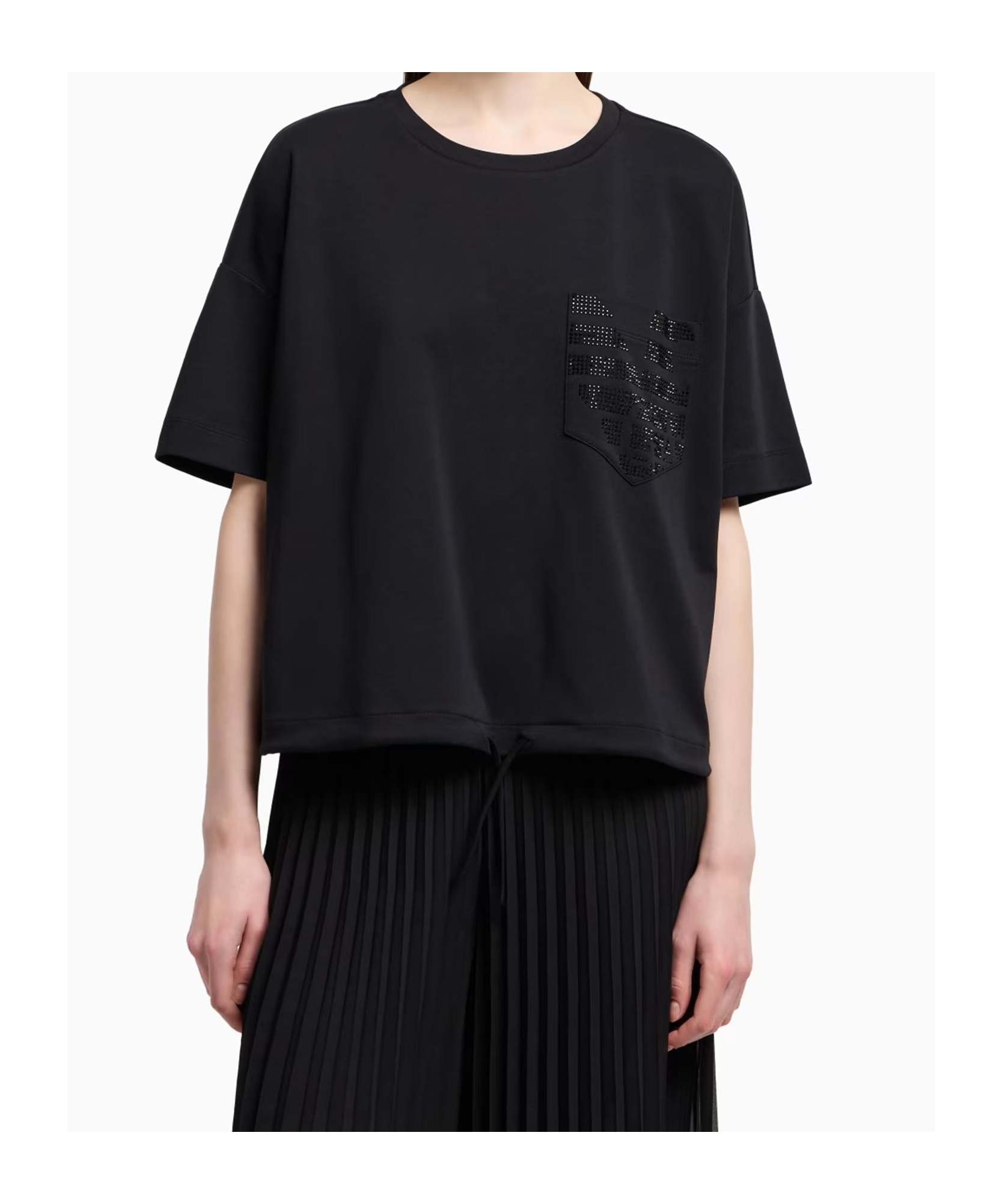 EMPORIO ARMANI LOGO-EMBELLISHED T-SHIRT