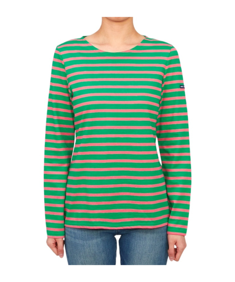 Saint James Striped Logo T-shirt