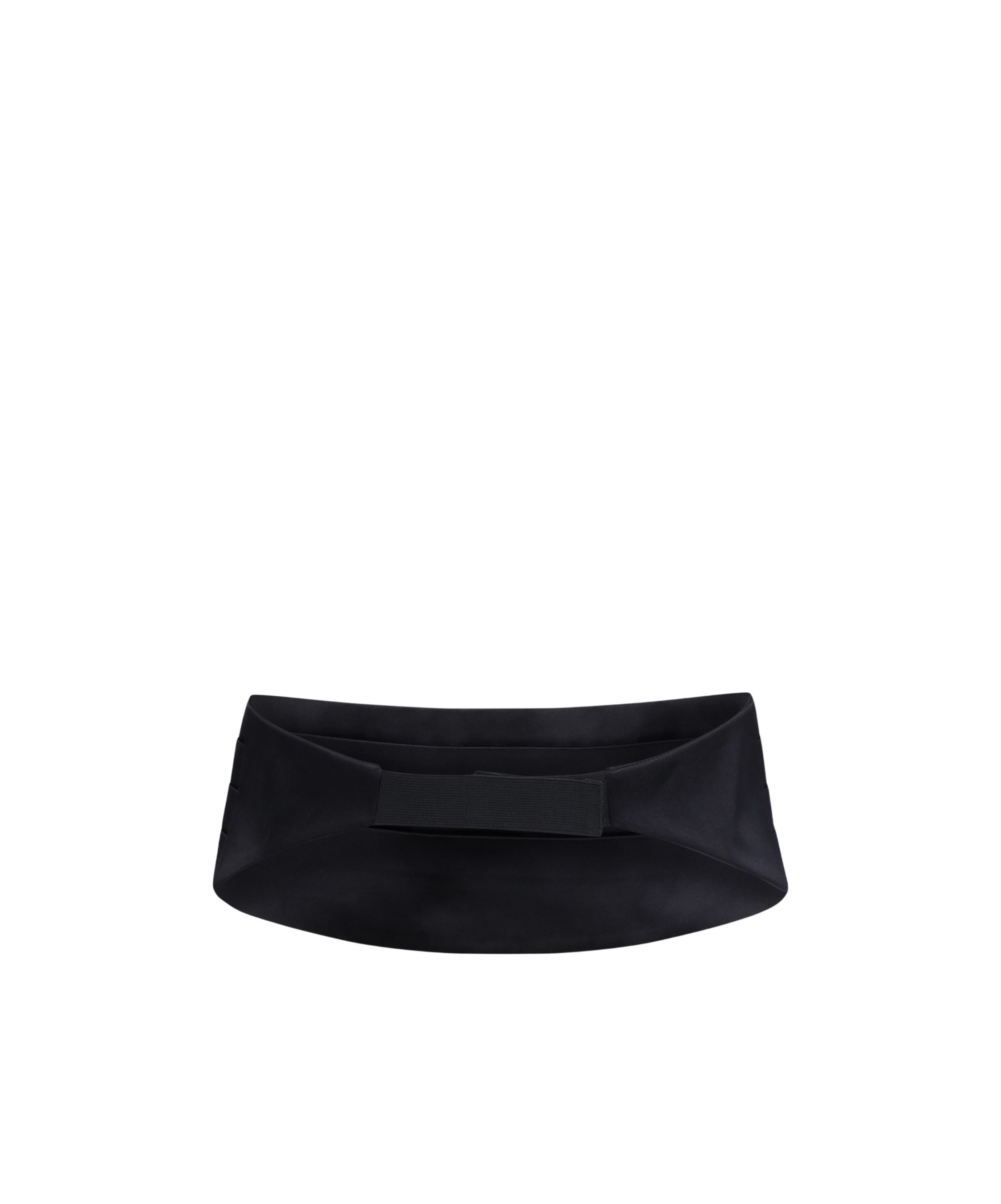 Dolce & Gabbana Folded-design Silk Belt In Black