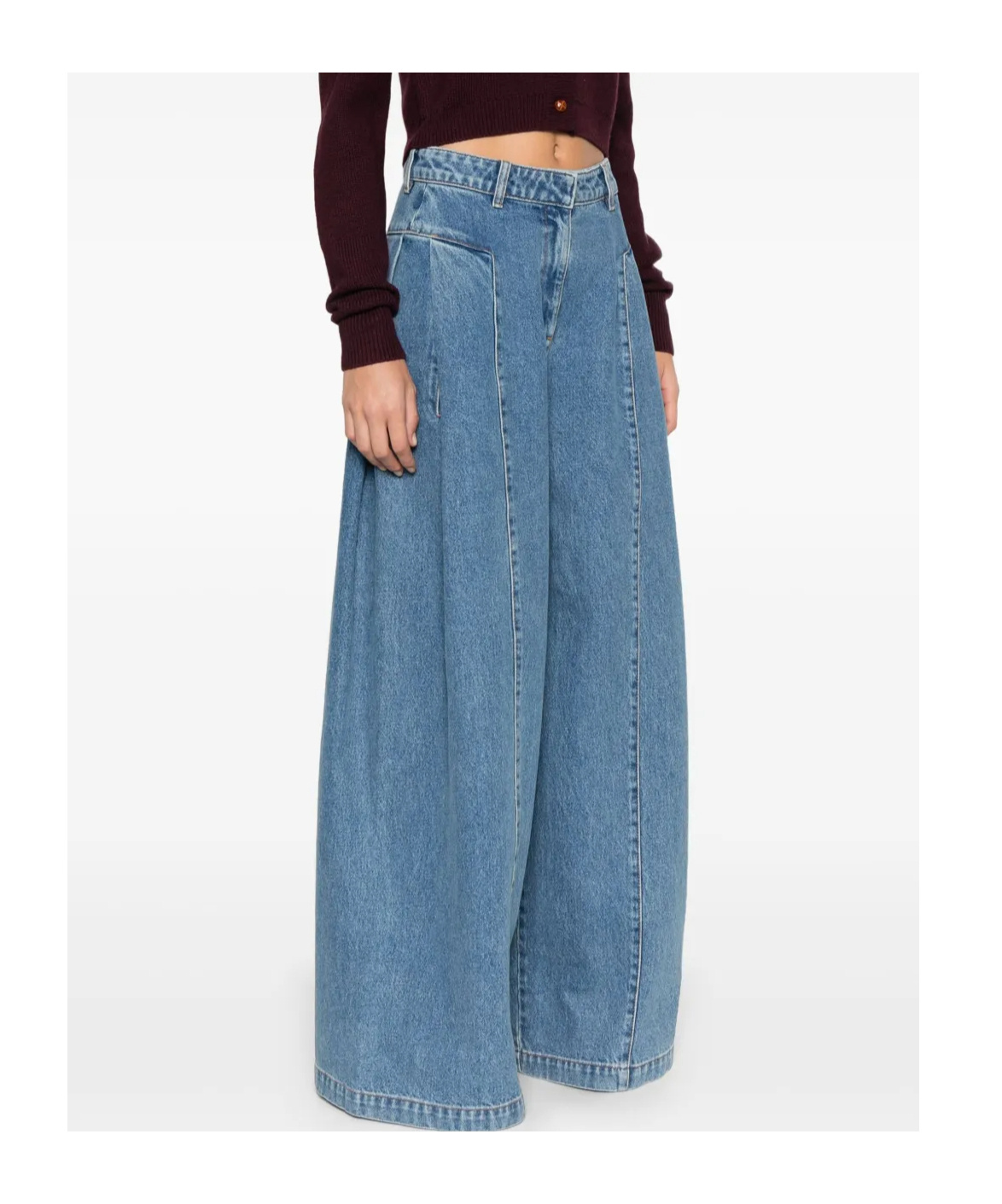 Remain Birger Christensen Wide Leg Jeans Blue