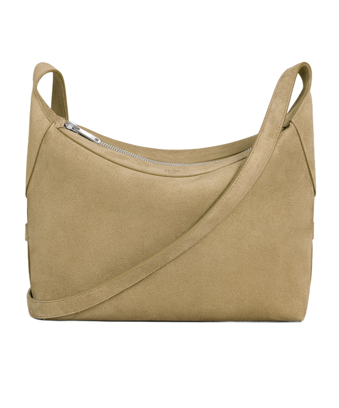 Celine Crossbody Bag Harry In Suede Calfskin In Brown