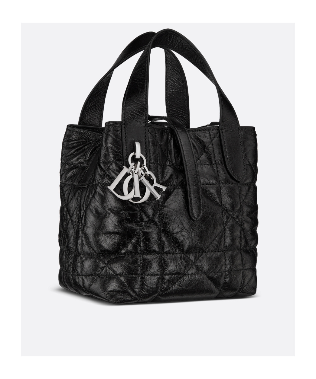 Dior Toujours Vertical Nano Tote Bag In Black
