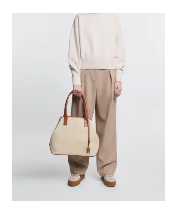 Hogan Address Tote Bag In Brown