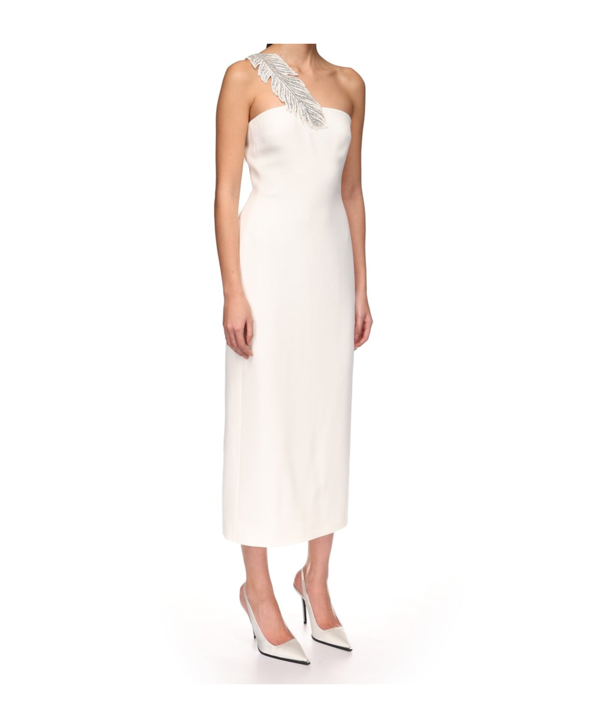 David Koma One-shoulder Dress In White