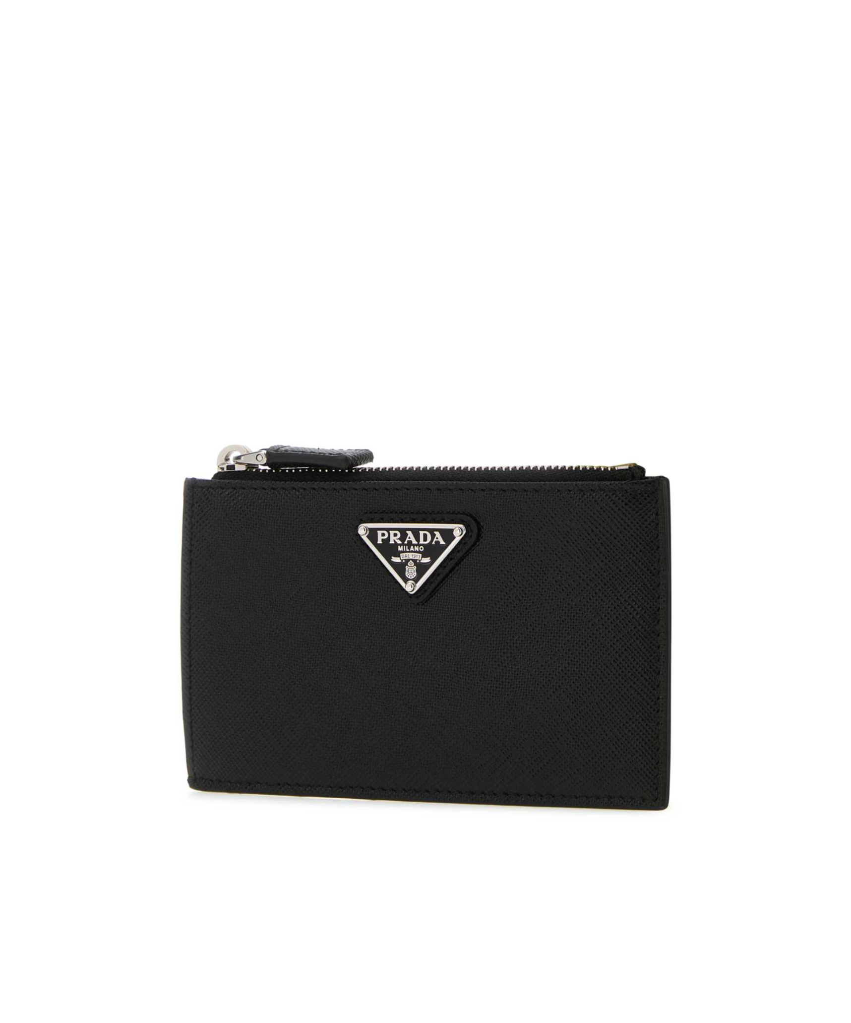 Prada Mens Black Re-nylon Small Recycled-nylon And Leather Wallet In Black