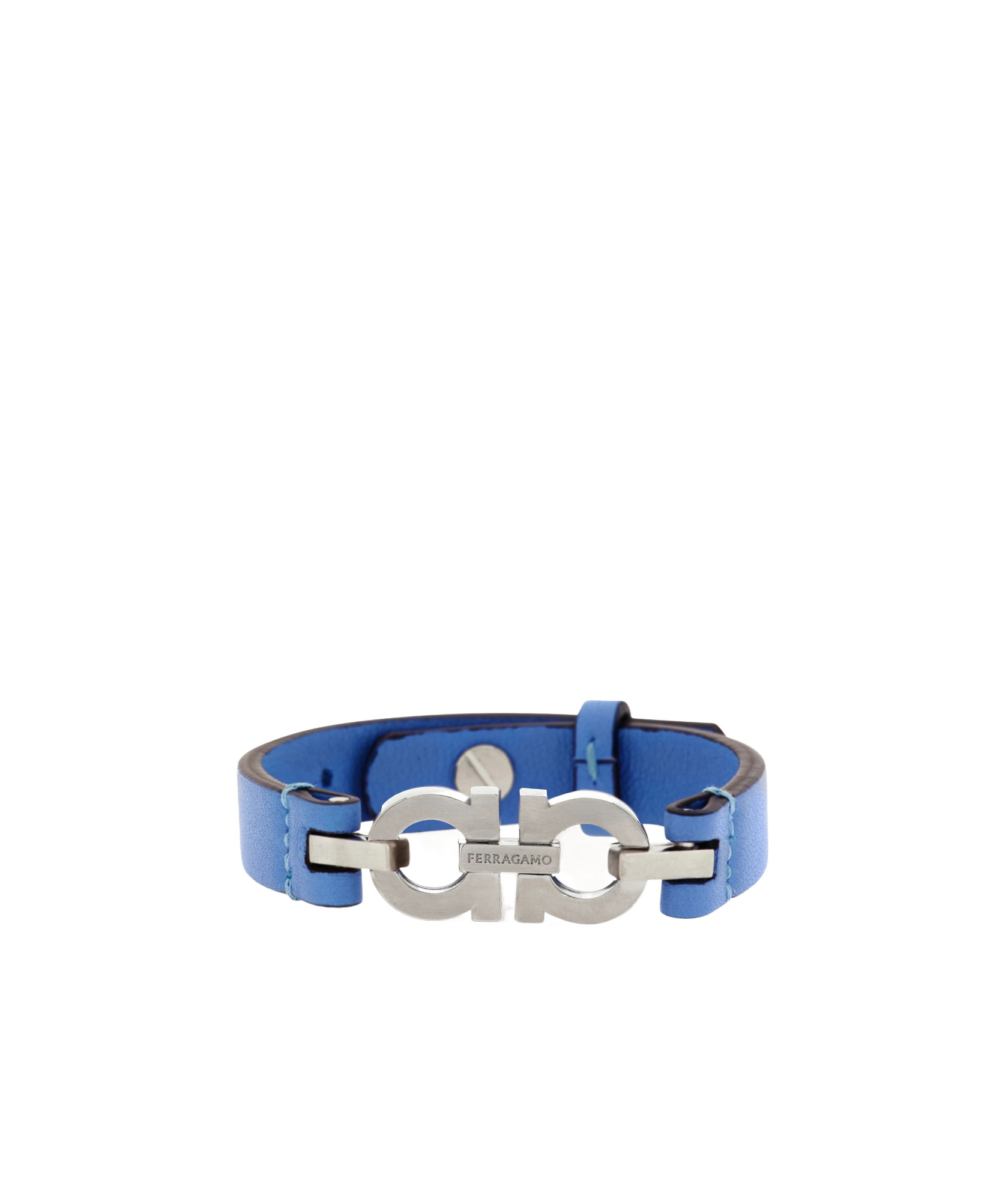 Ferragamo Double Gancini Bracelet In Blue