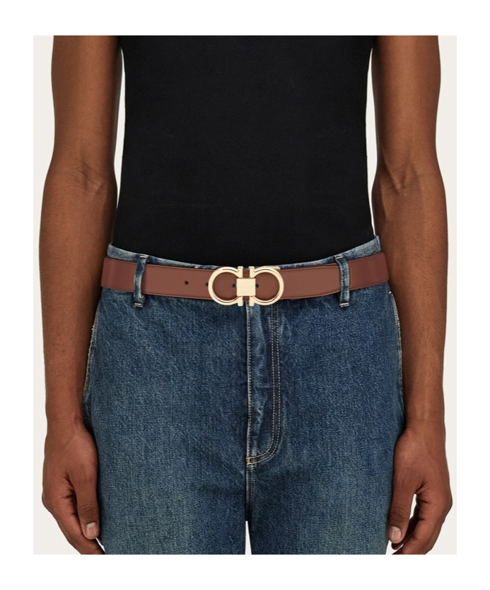 Ferragamo Reversible And Adjustable Gancini Belt