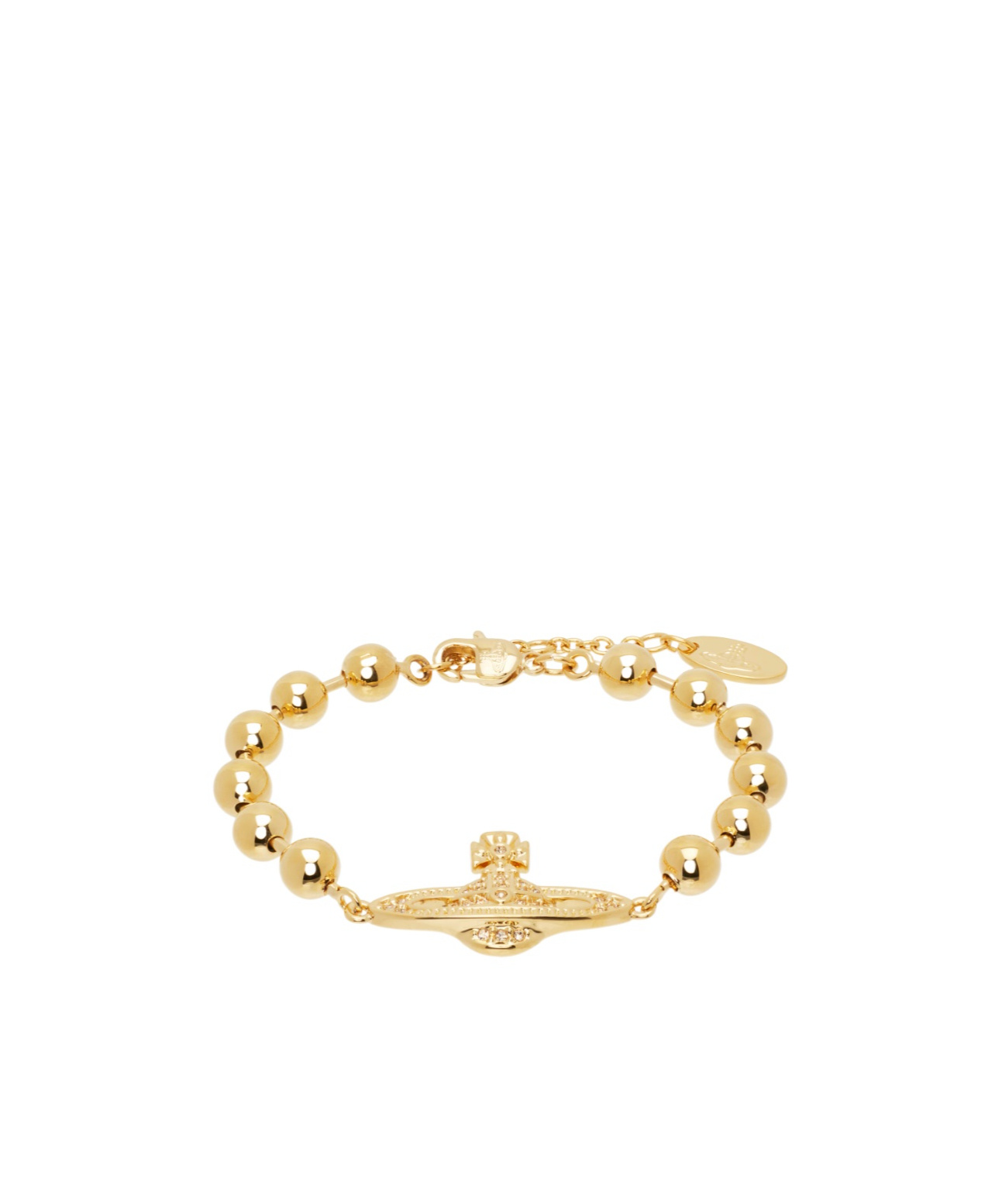 Vivienne Westwood Thames Mini Bas Relief Bracelet In Gold