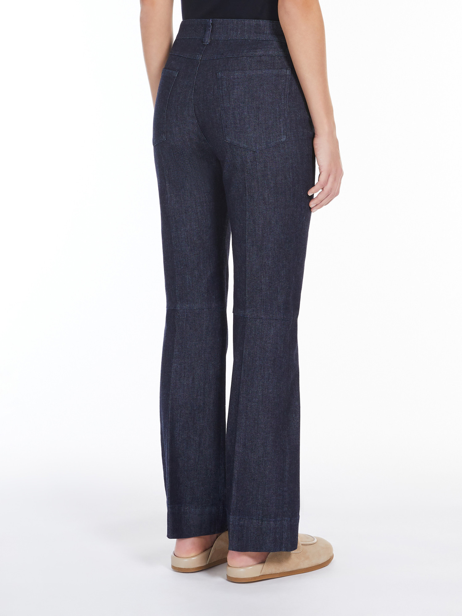 Max Mara Denim Jeans In Black