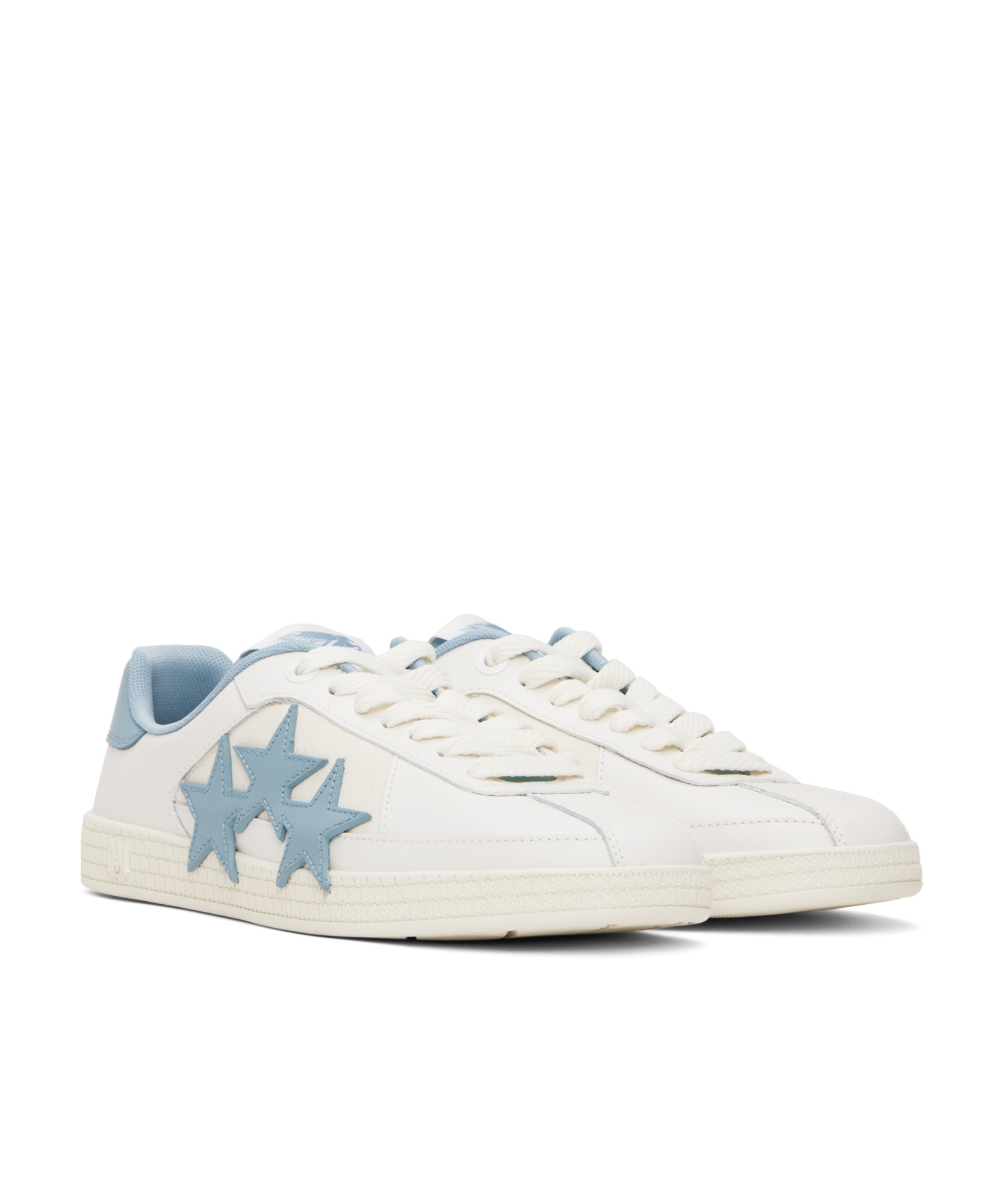 Amiri Lace-up Low-top Sneakers In White