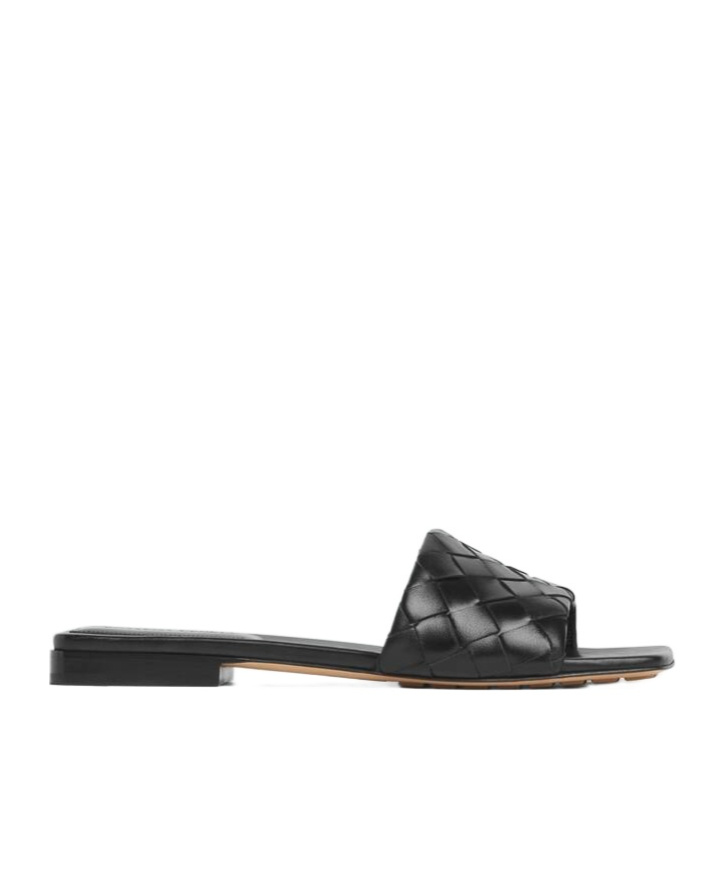 Bottega Veneta Amy Quilted Leather Slides