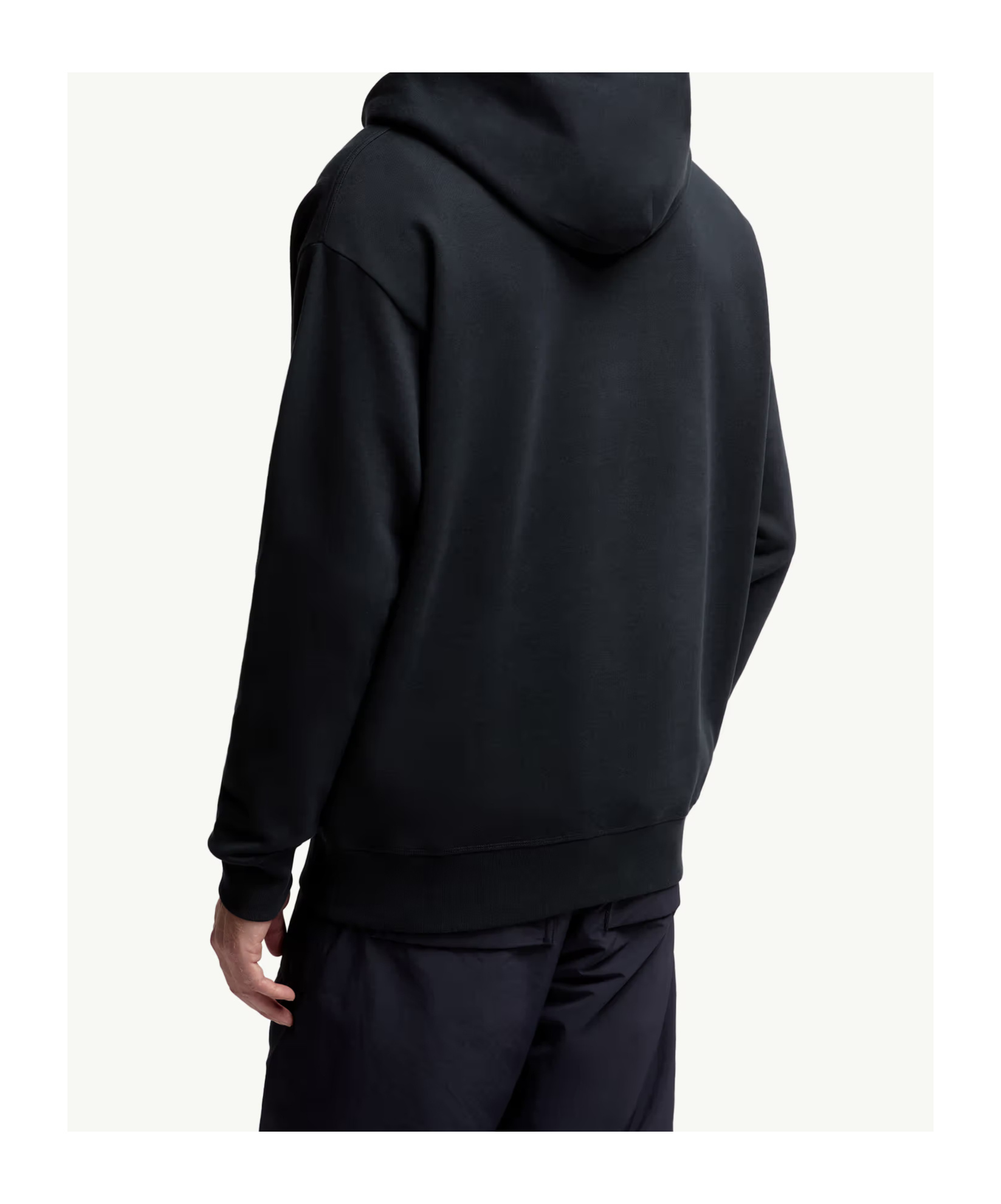 Moncler Grenoble Logo Embroidered Long-sleeved Hoodie In Blue