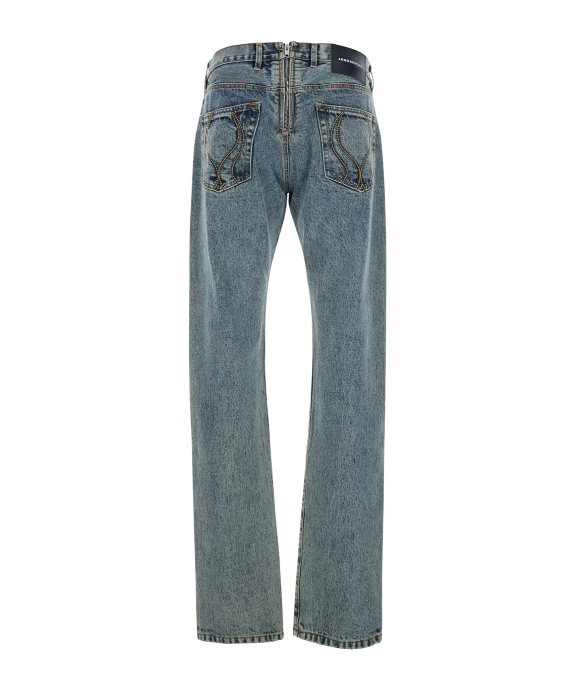 Jordanluca Zipper Jeans In Blue