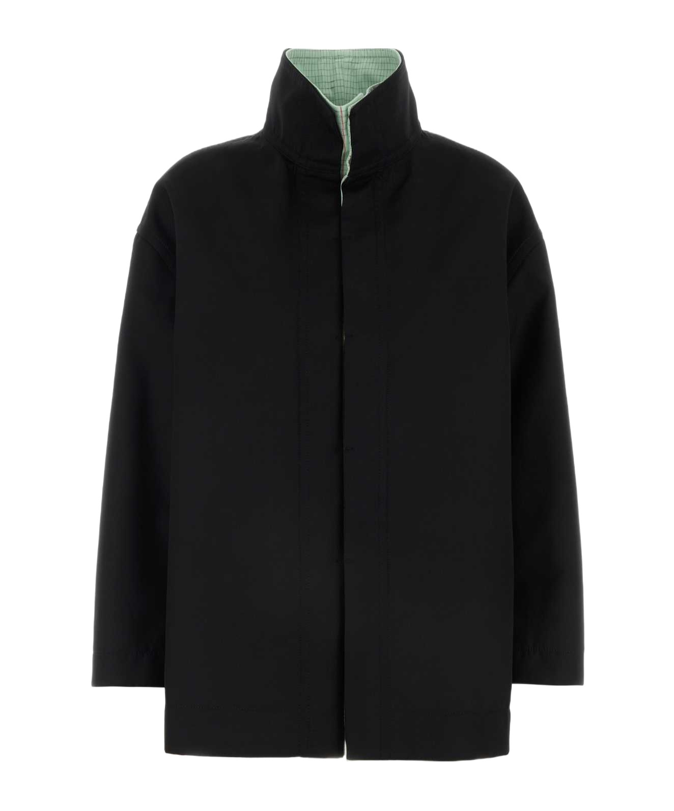 Bottega Veneta Notebook Collar Bomber Jacket In Black
