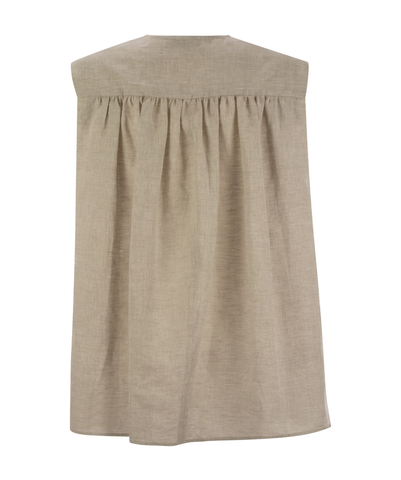 Fabiana Filippi Women's Linen Sleeveless Top In Nude