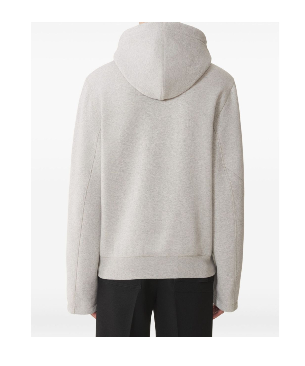 Lanvin Hooded Sweater Drawstring Front Pockets In Brown