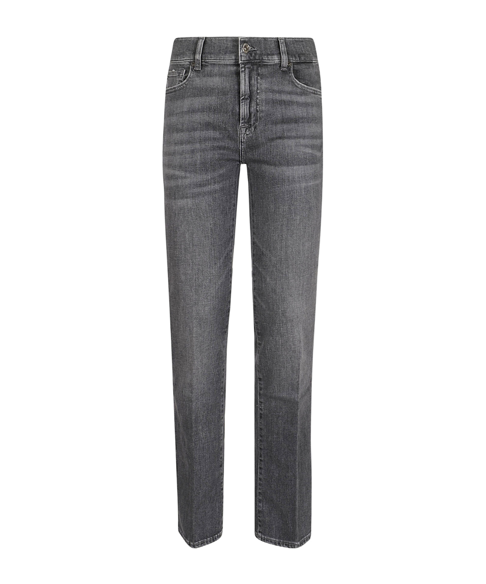 7 For All Mankind Bootcut Jeans With Belt Loops And Five Pockets In Gray