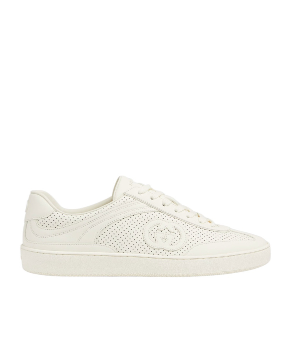 Gucci Interlocking Sneakers In White