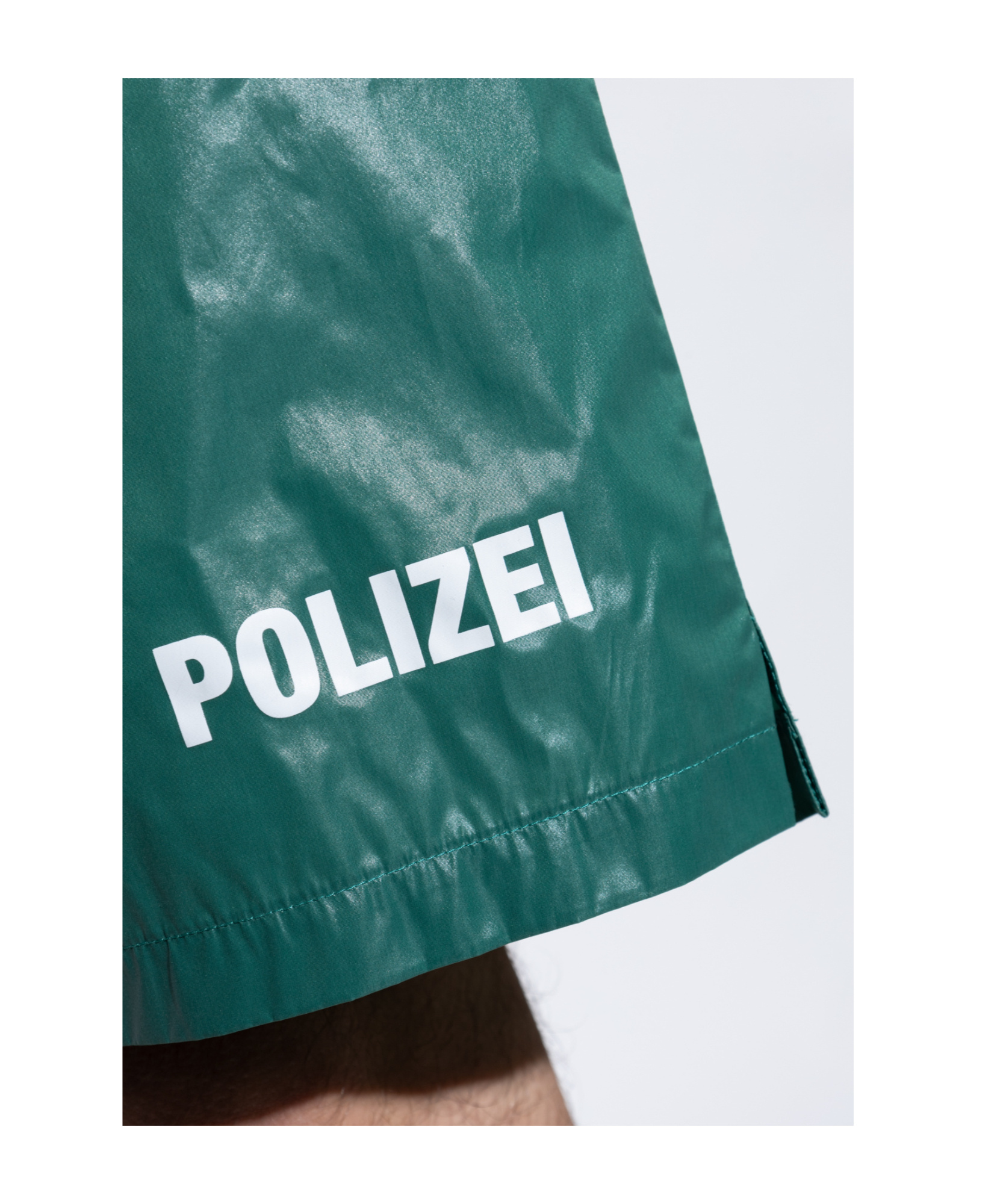 VETEMENTS POLIZEI SWIM SHORTS