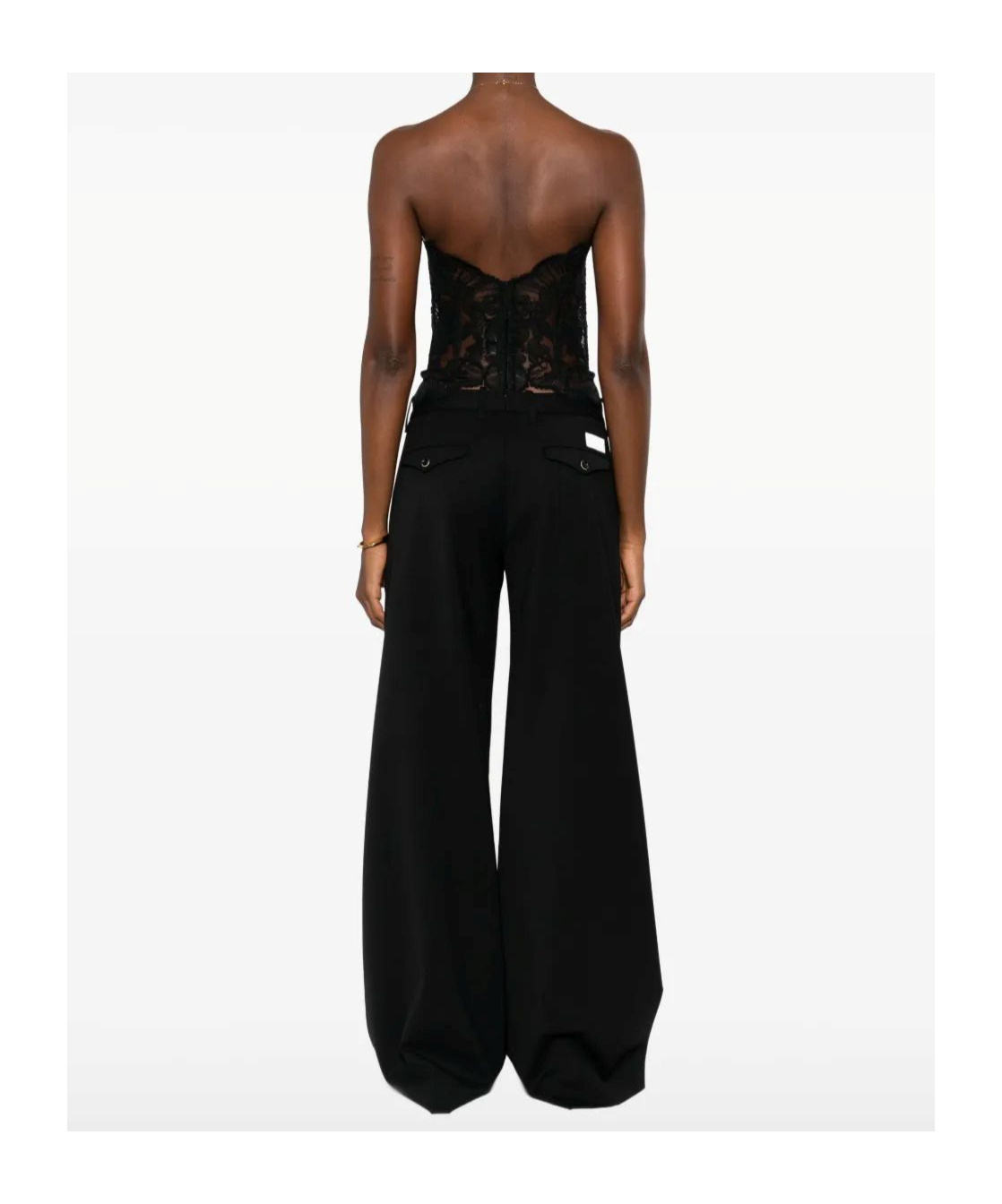 Ermanno Scervino Lace Corset Top In Black