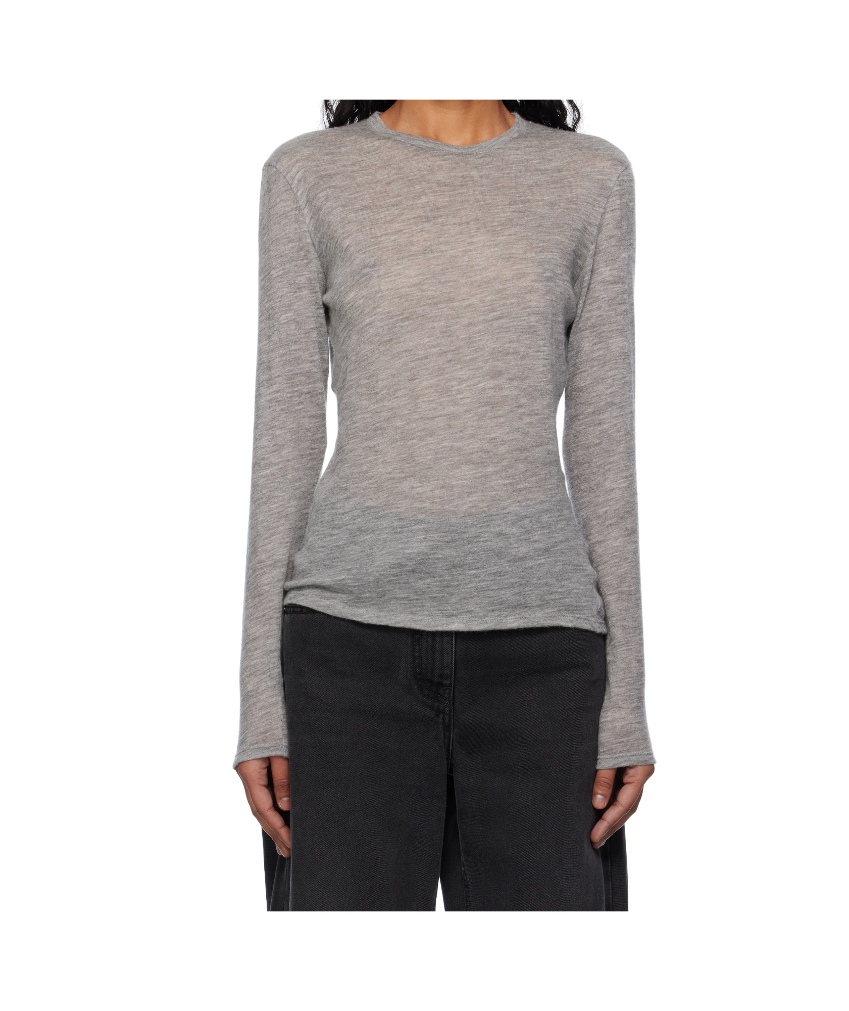 The Row Long-sleeved Sweater In Gray