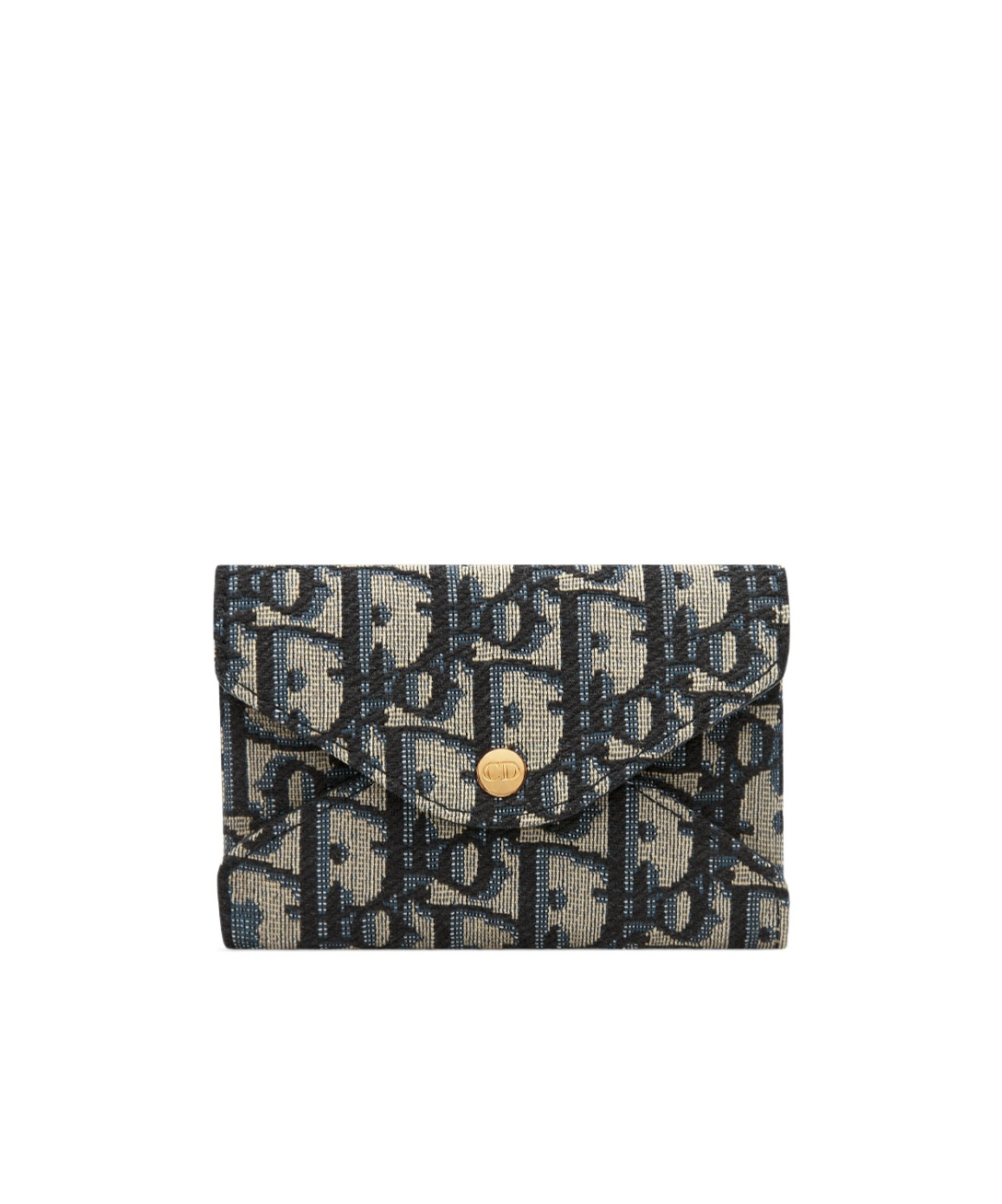 Dior Travel Harebell Card Holder In Blue