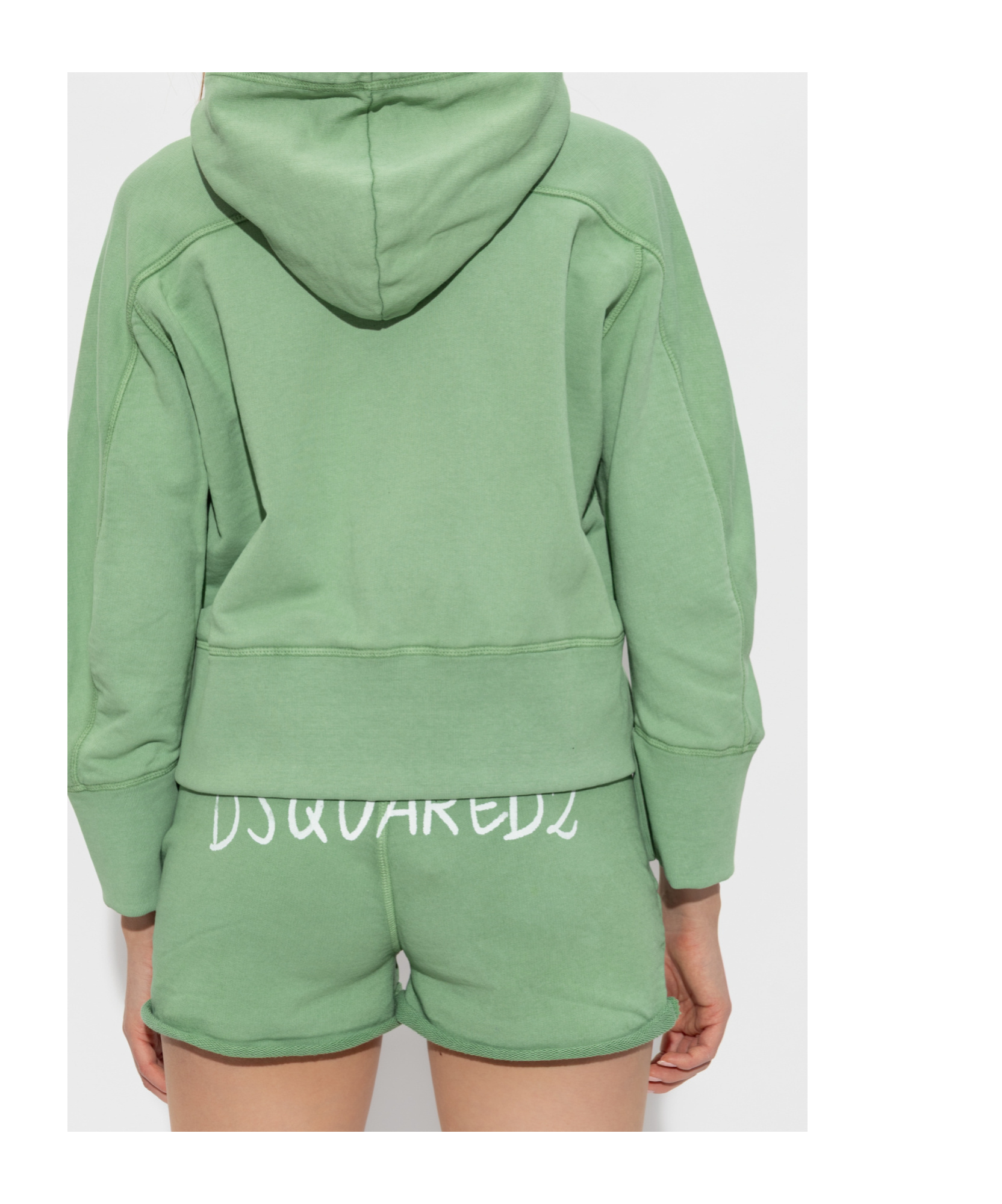 Dsquared2 Text-detail Hoodie In Green