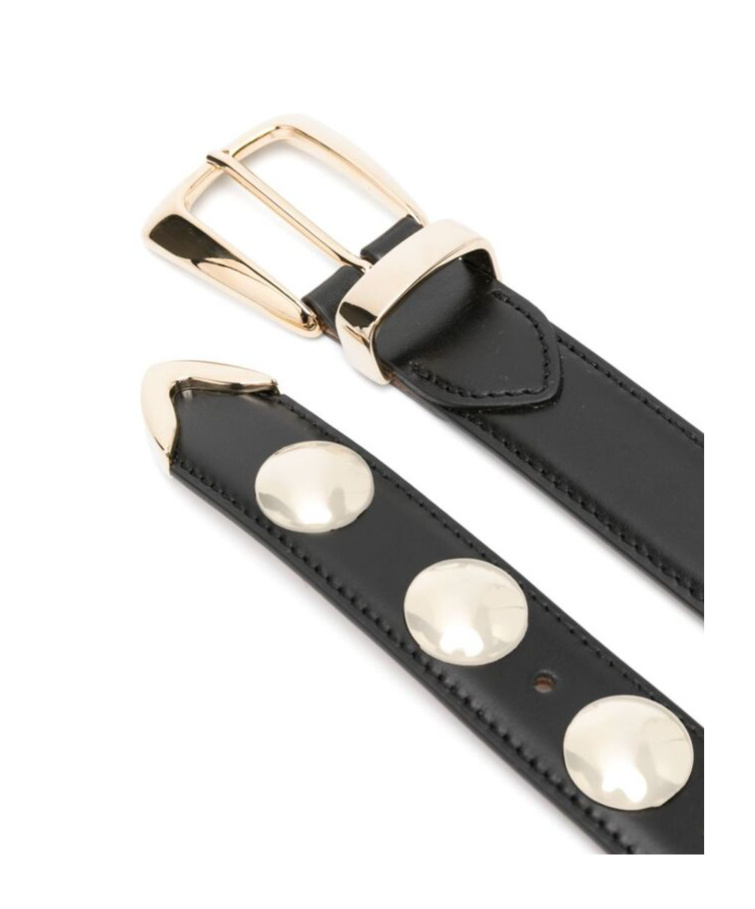 Khaite Benny 30mm Leather Belt In Black