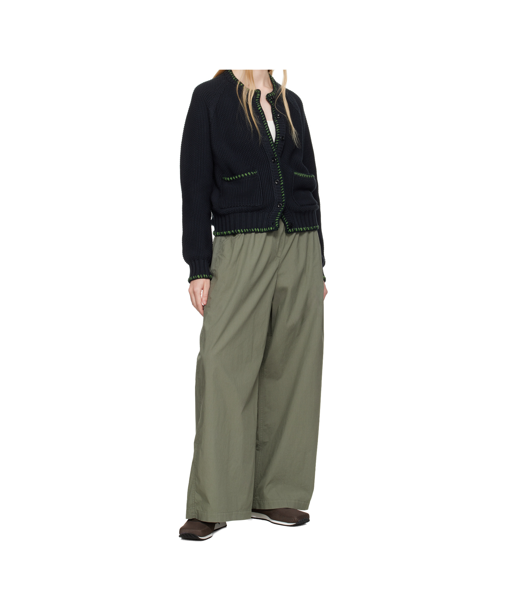 Ymc You Must Create Black Lotus Cardigan In Black