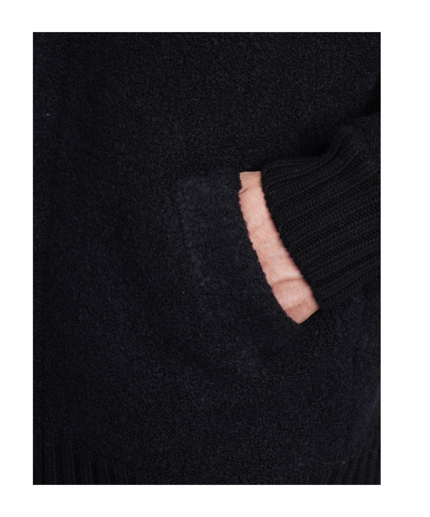 Laneus Casual Jacket In Black Wool