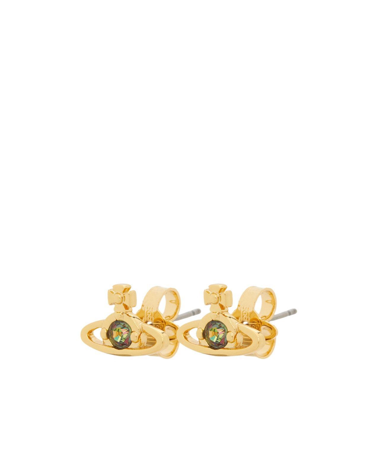Vivienne Westwood Saturn Shaped Earrings In Yellow
