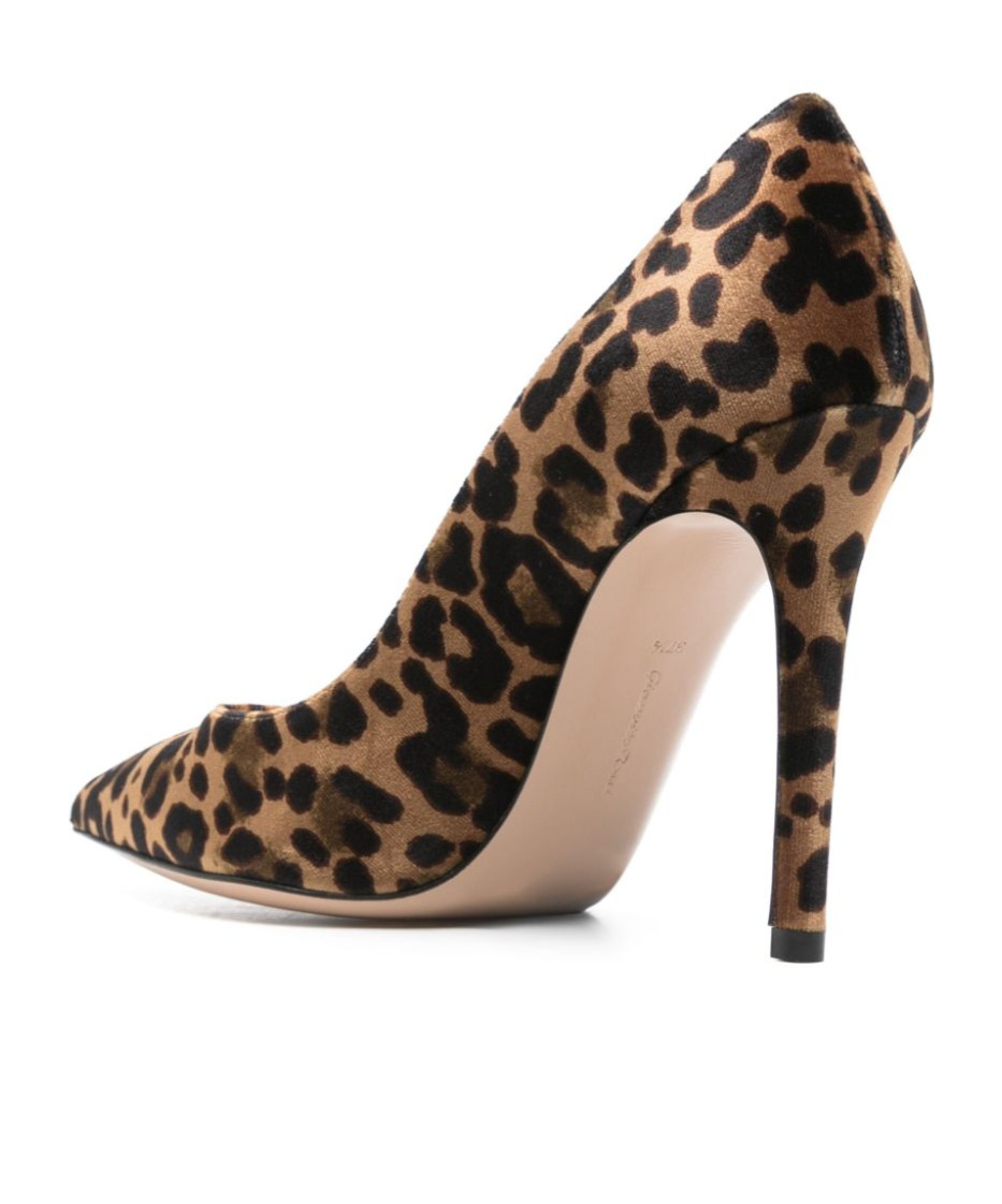 Gianvito Rossi Leopard-print Suede Stiletto Pumps In Golden Brown