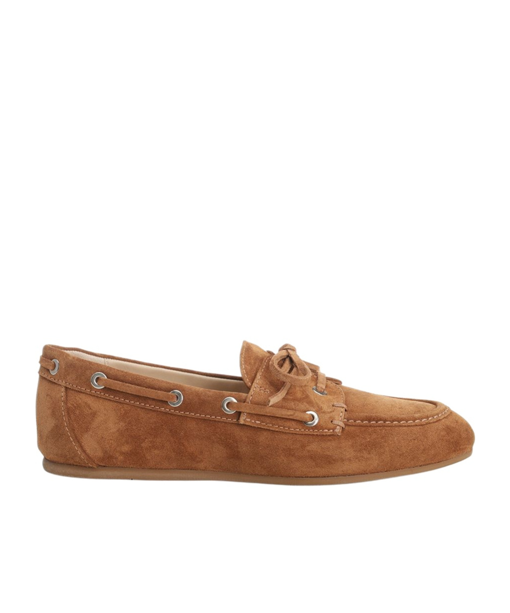 Stuart Weitzman Lace-up Loafers In Brown