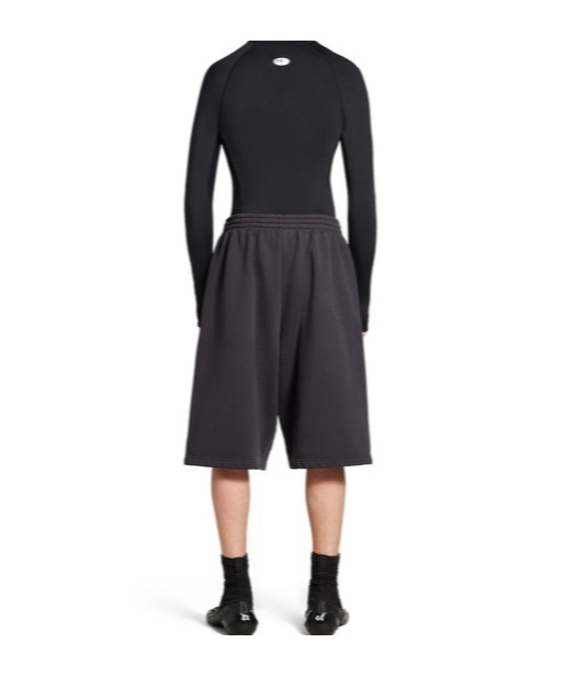 Balenciaga Black Fleece Collab Under Armour Shorts In Purple