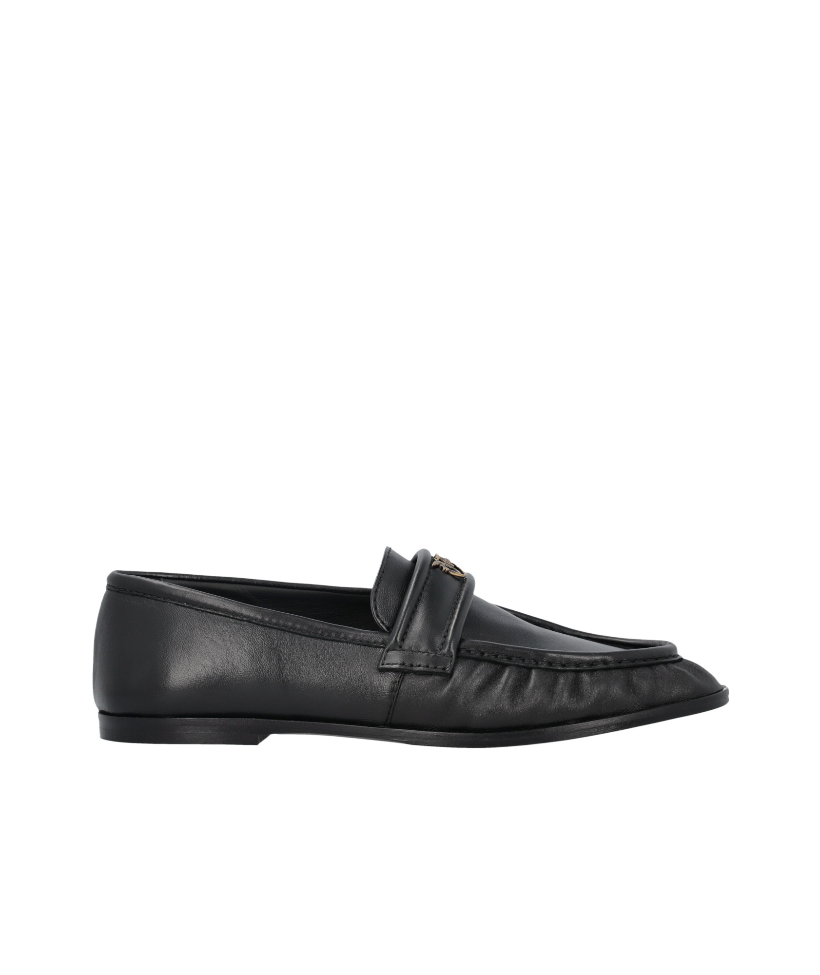 PINKO PINKO LOGO PLAQUE LOAFERS
