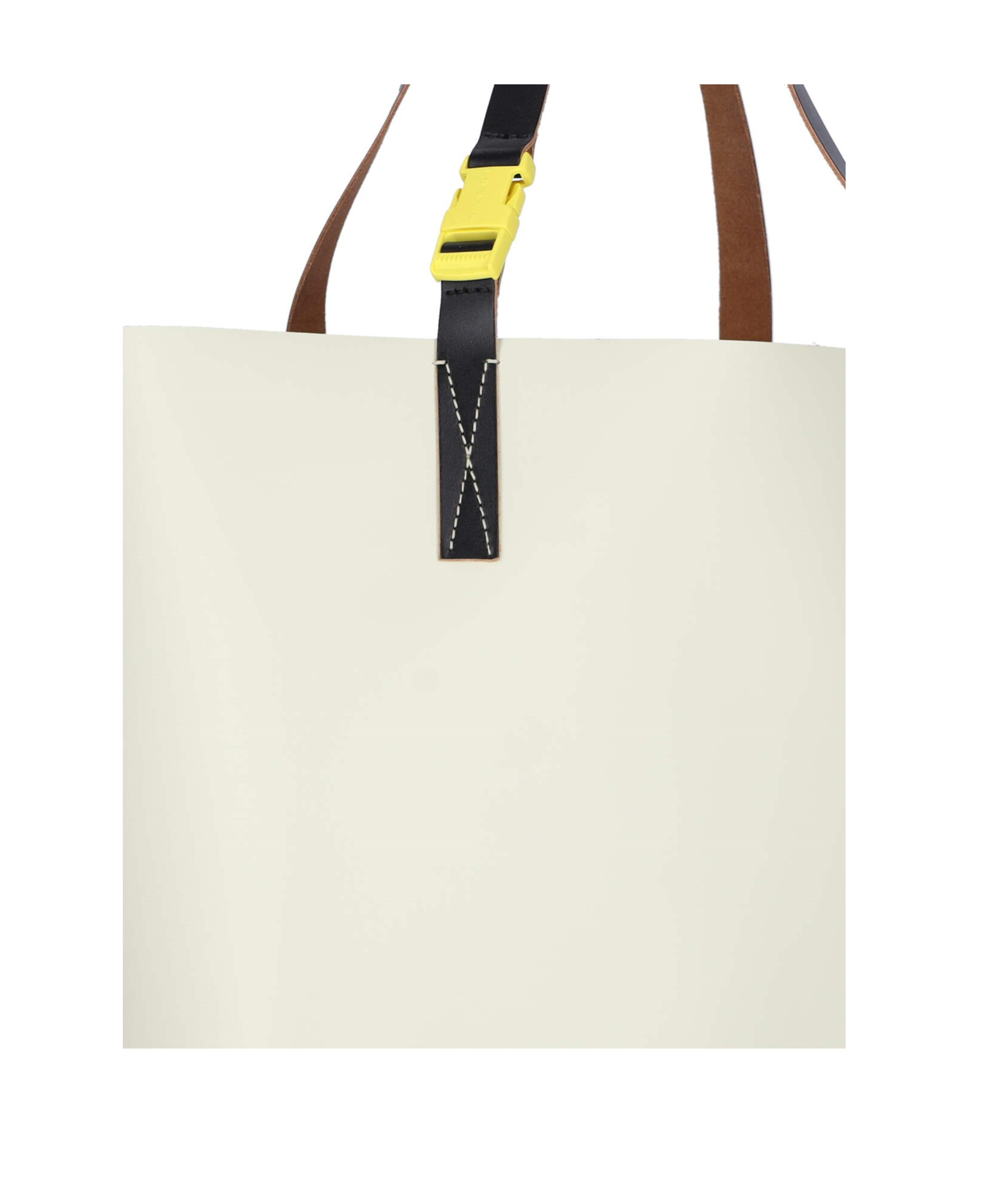 Shop Marni White And Black Tribeca Shopper With  Tag