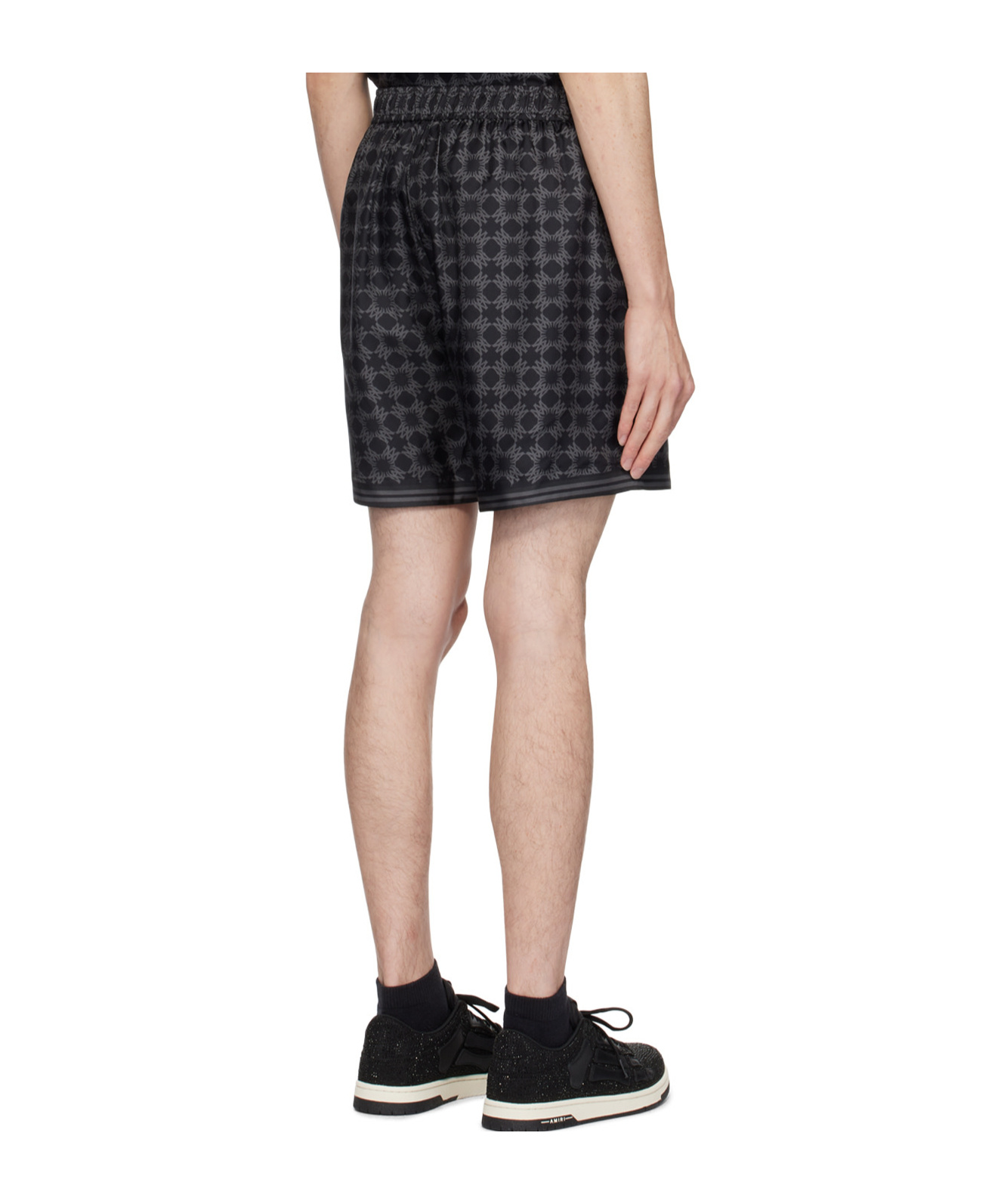 Amiri Off-white Ma Tonal Tank Top In Black