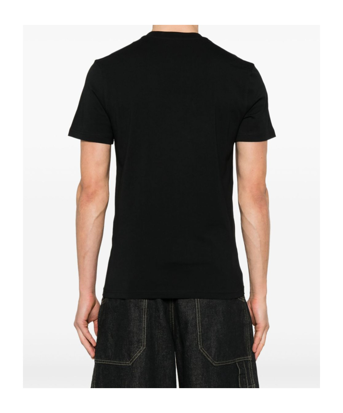 Moschino Black Cotton T-shirt With Bear Print In Black