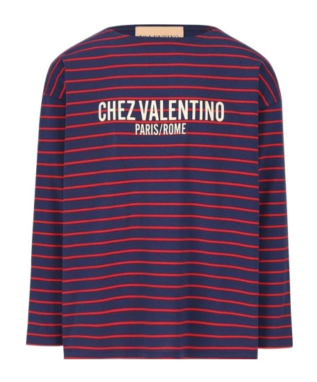 Valentino Garavani T-shirt And Polo Shirt In Blue