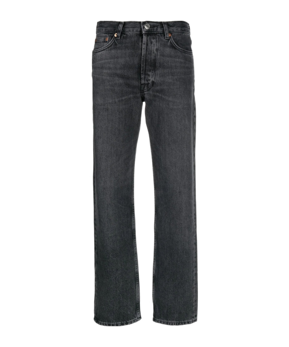 Samsoe & Samsoe Five-pocket Denim Trousers In Gray