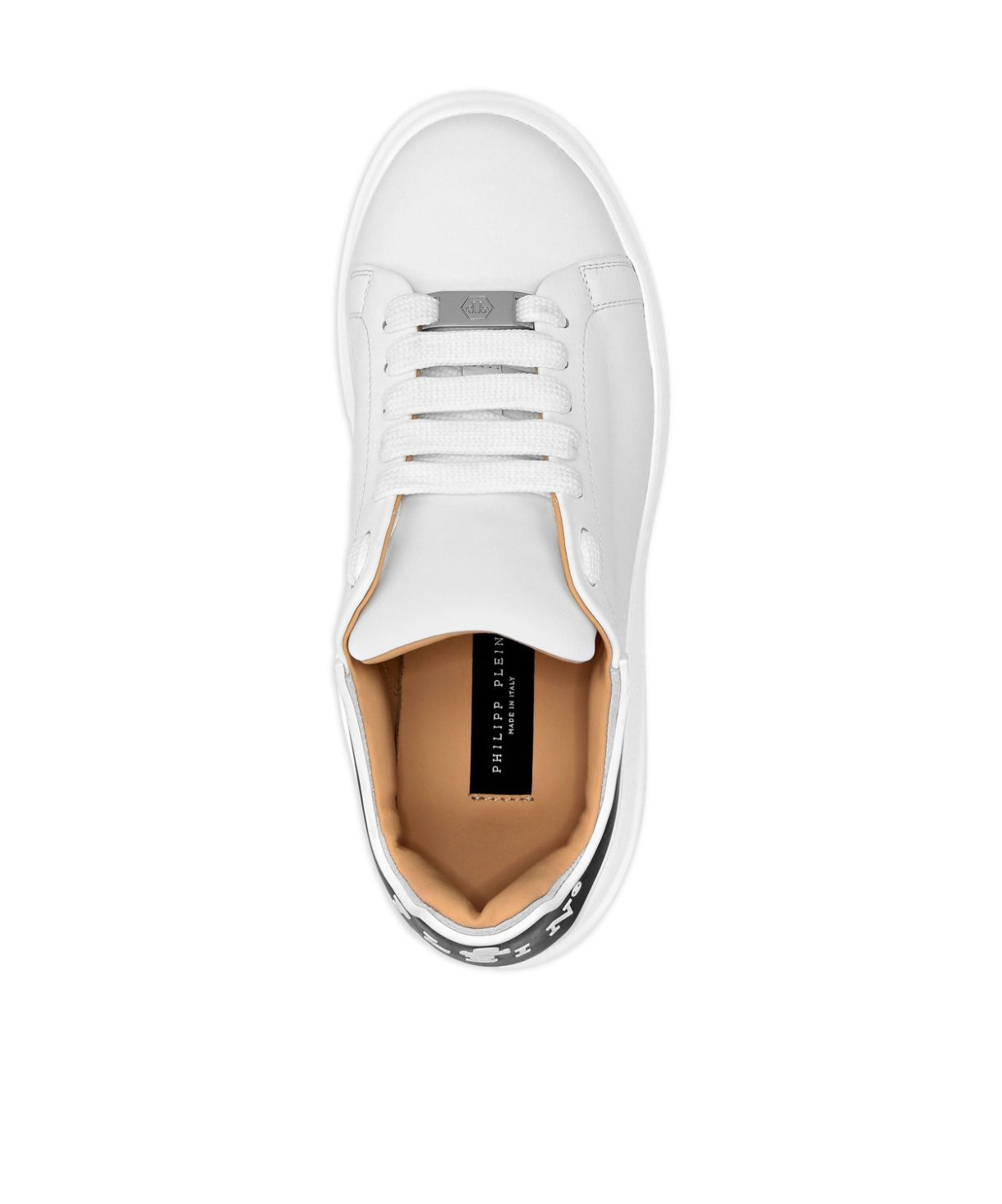 Philipp Plein Leather Low-top Sneakers In White