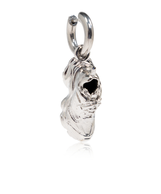Balenciaga Keyholder Cargo Earring In White