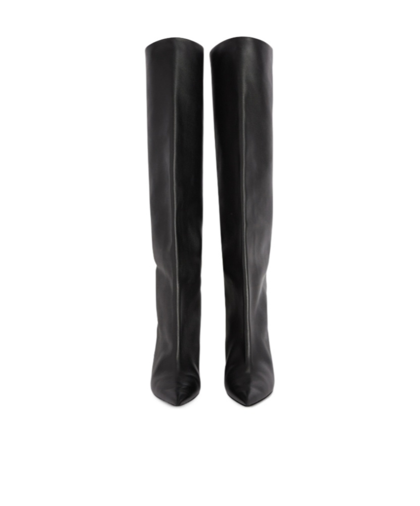 Jil Sander Leather Knee-high Boots In Black