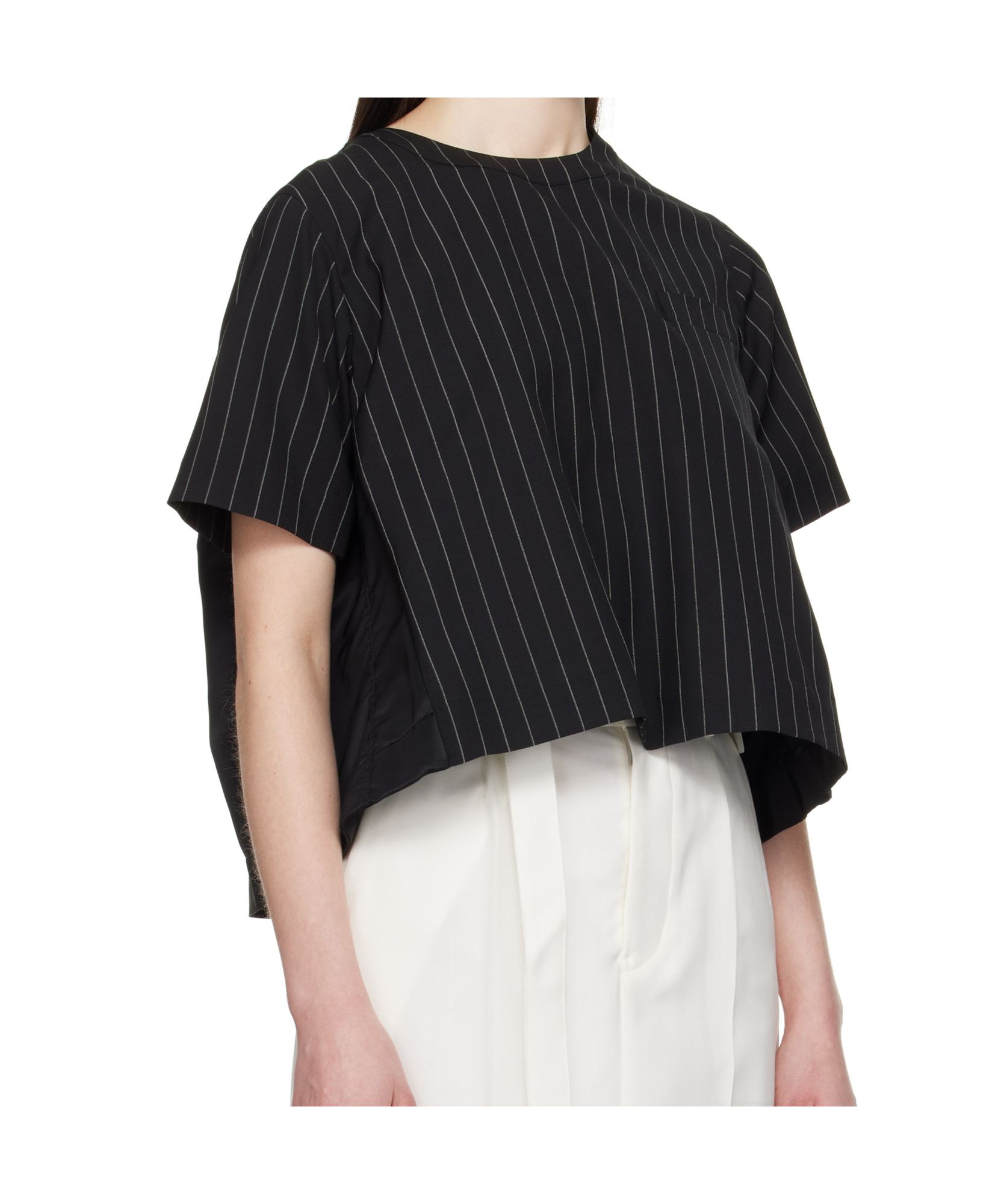 Sacai Short-sleeved T-shirt In Black