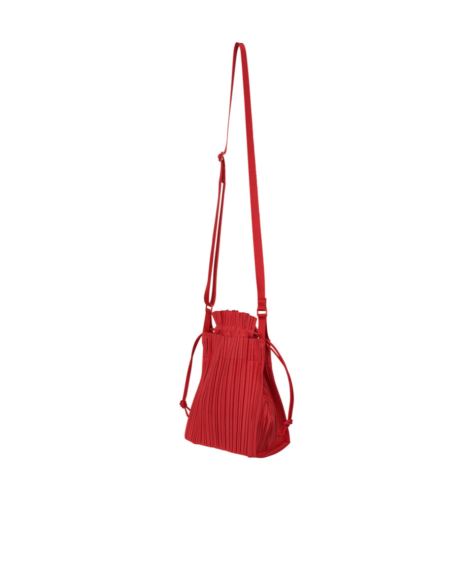 ISSEY MIYAKE SQUARE PLEATS CROSS BODY BAG