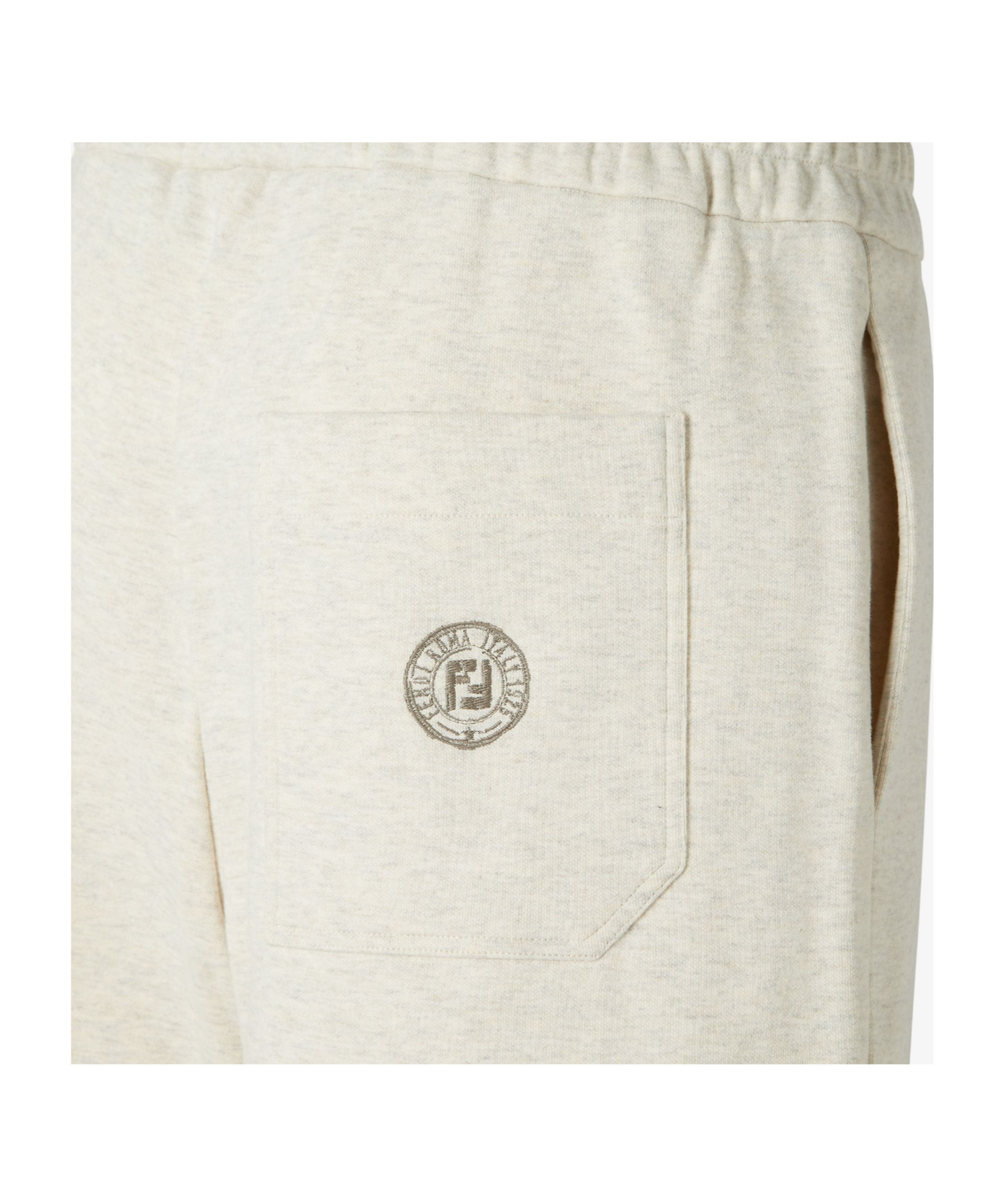 Fendi Light Gray Cotton Shorts In Neutral