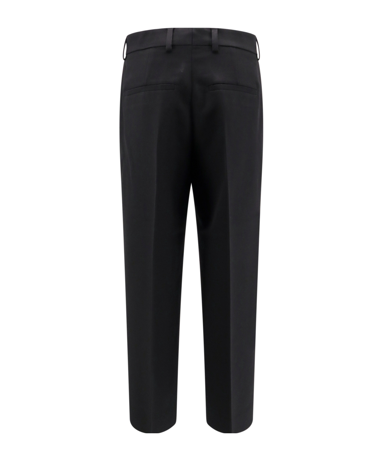 Totême Pressed-crease Cropped Trousers In Black