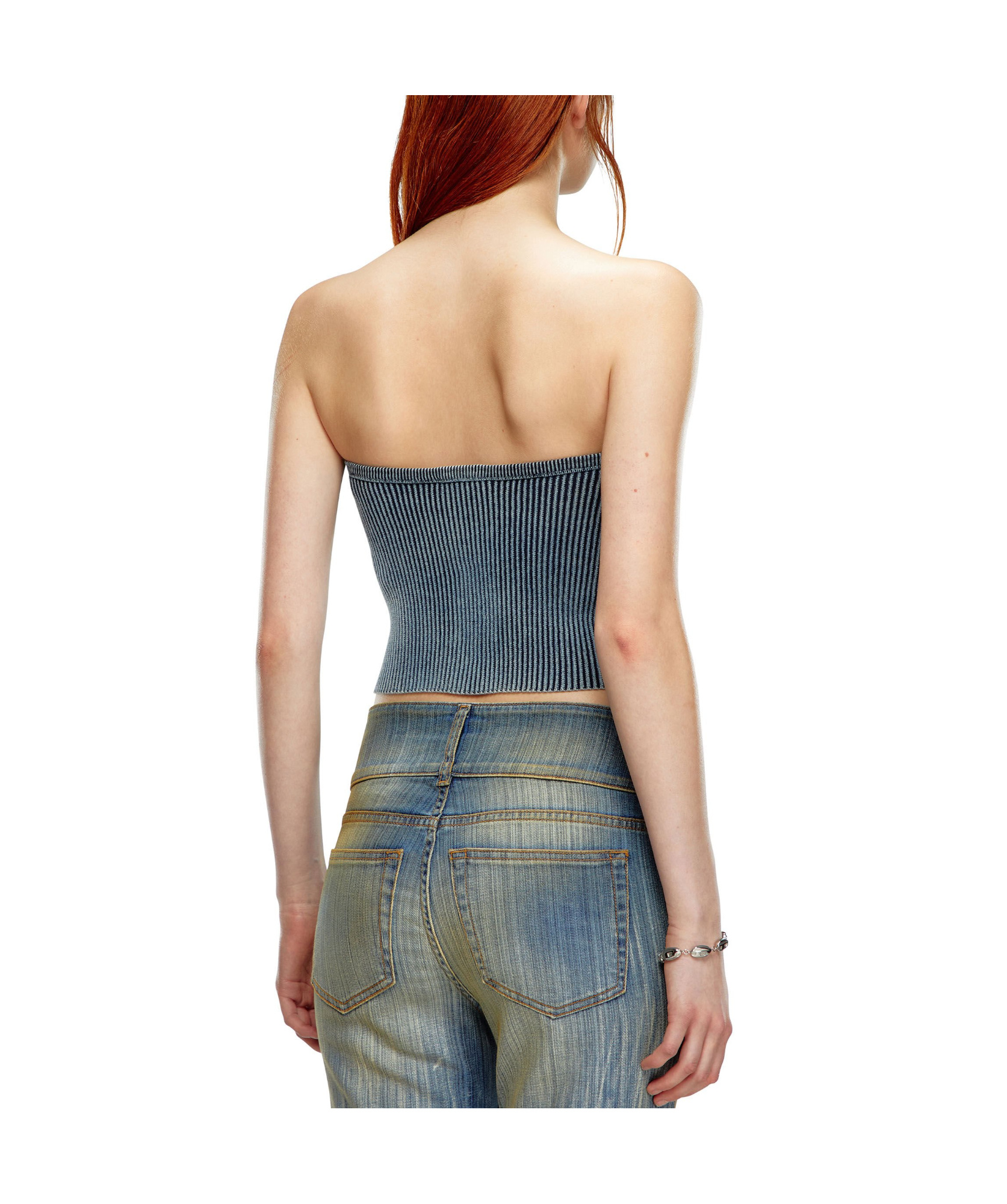 Diesel Blue M-clarksvillex-c Bandeau Top In Blue