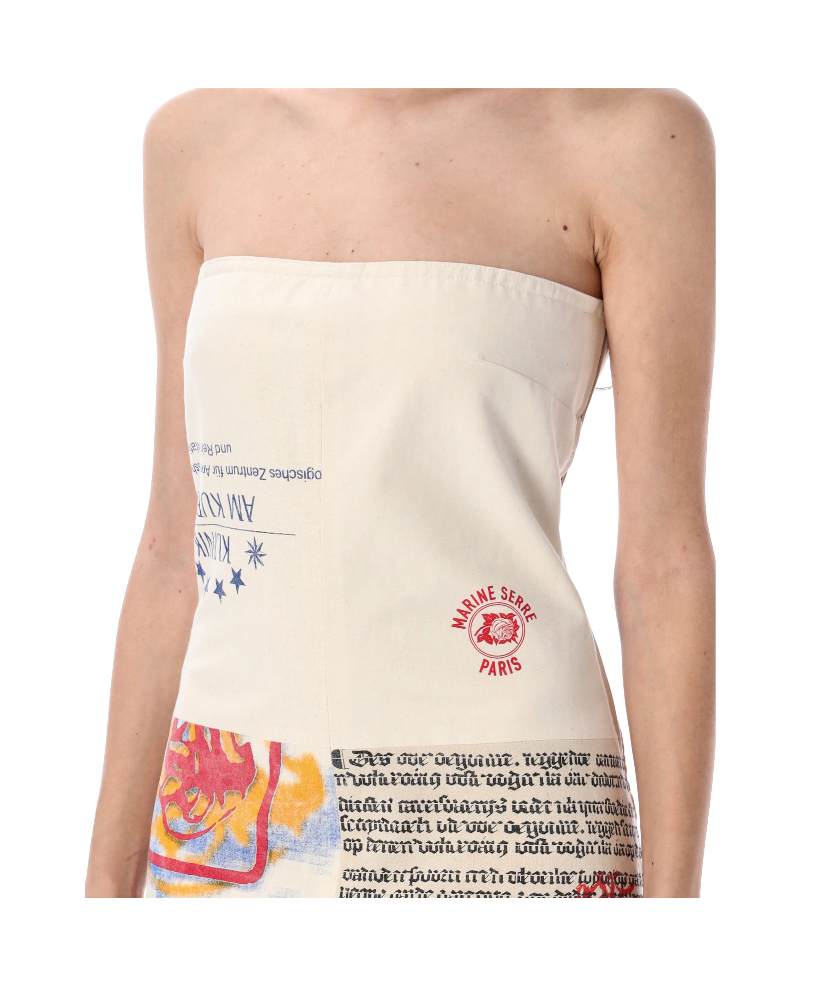 Marine Serre Tube Top Dress