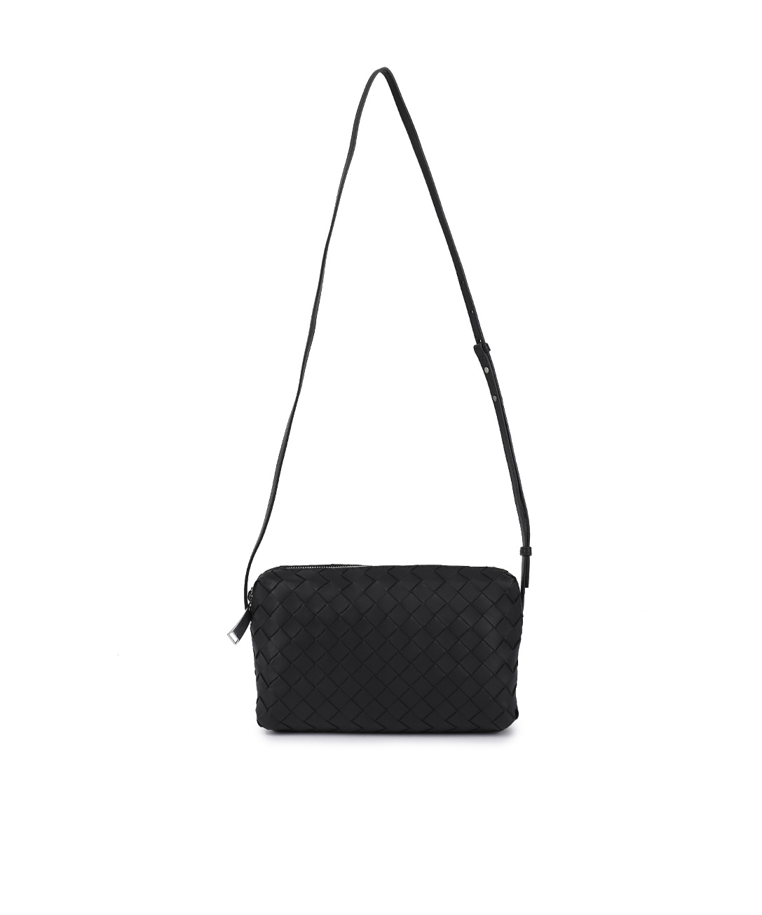 Bottega Veneta Woven Shoulder Bag In Black
